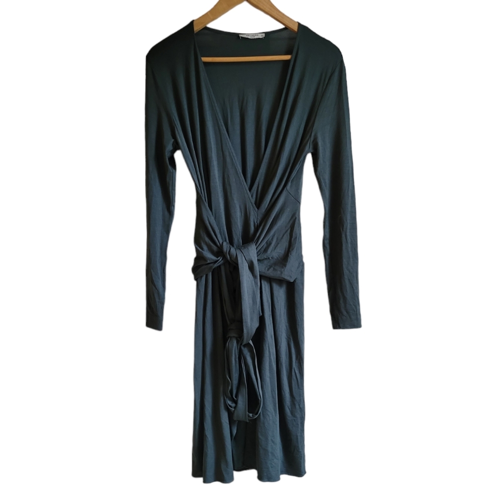 M.M. LAFLEUR Wrap Long Sleeve Dress M